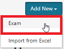 Add new ProctorU exam