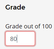 Grade textbox