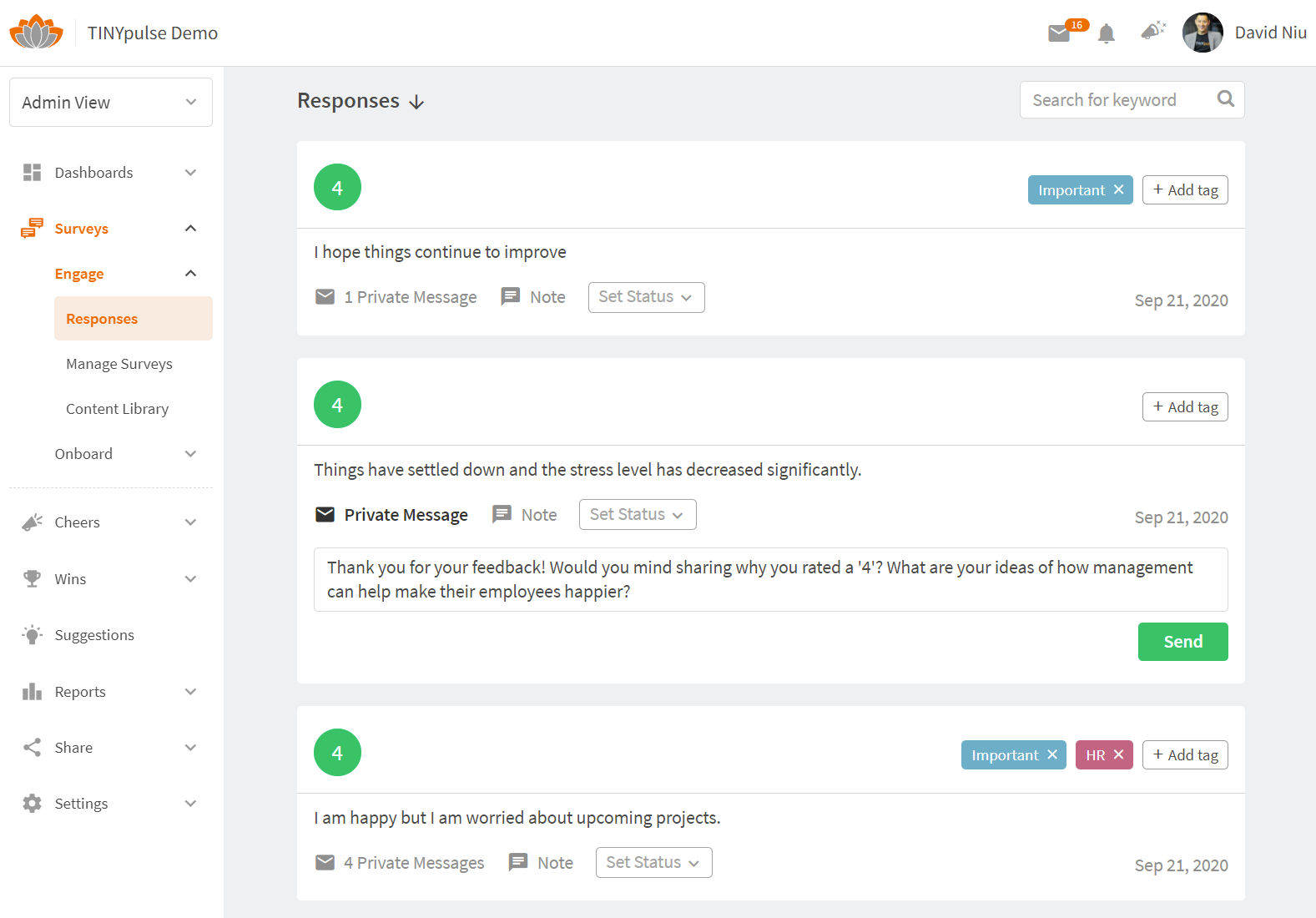 How to Follow Up with Private Messages Limeade Listening
