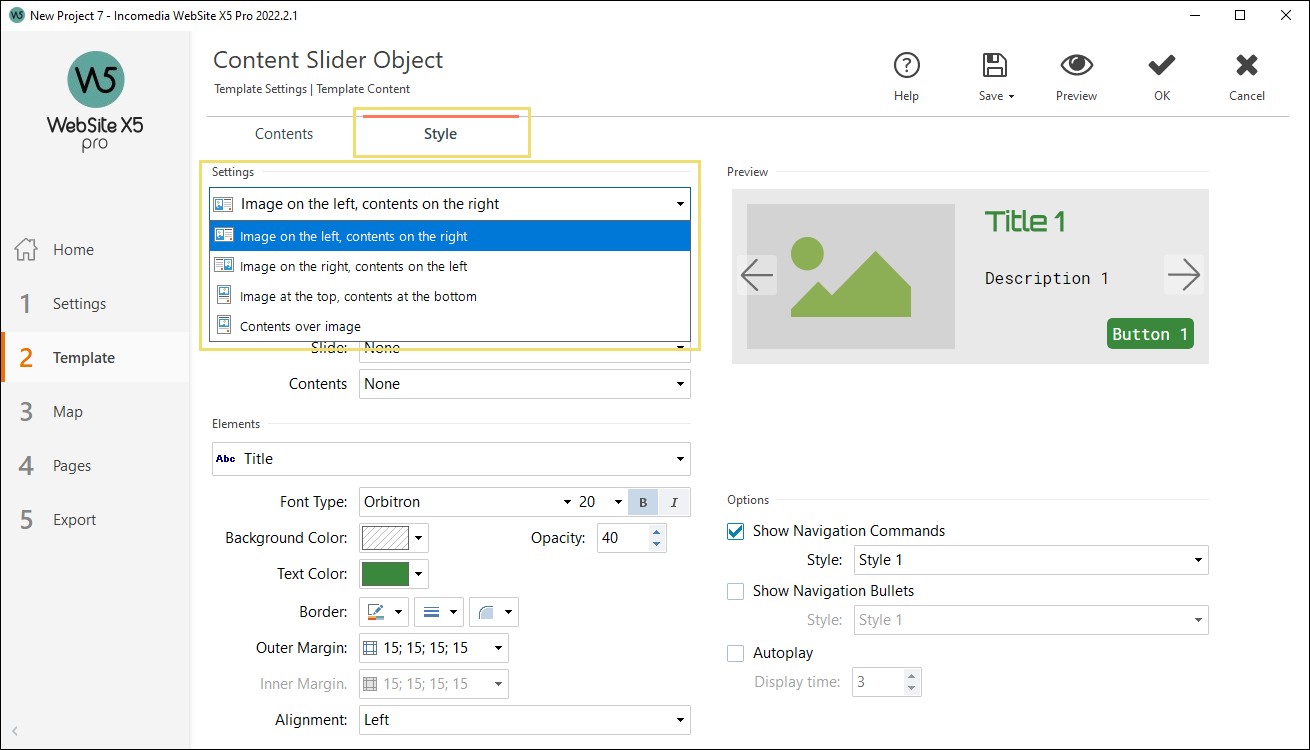 What is a Content Slider and how to create it Site X5 Guide