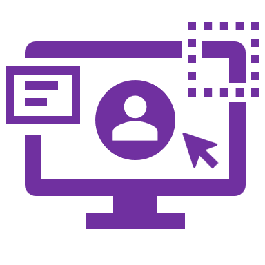 Interface utilisateur ou expérience utilisateur avec un remplissage uni