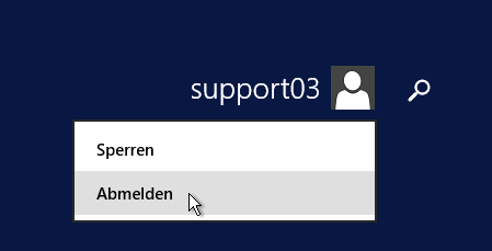 Abmelden vom Terminalserver