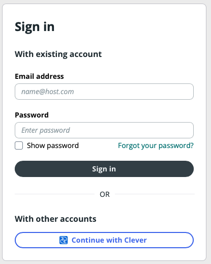 A screenshot of a login form
Description automatically generated