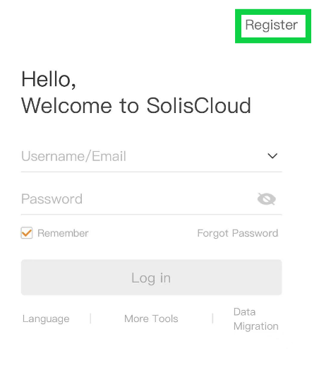 A screenshot of a login form 
Description automatically generated