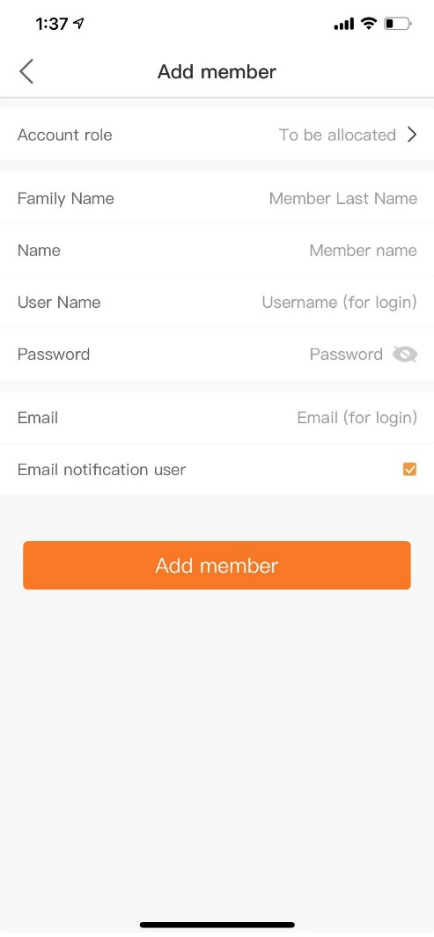 A screenshot of a login form 
Description automatically generated
