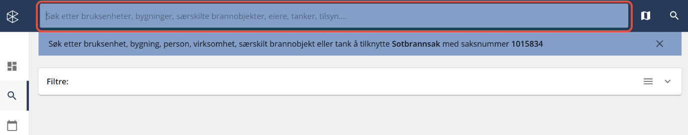 Bildetekst: Gjøre søk på objekt fra utvalg