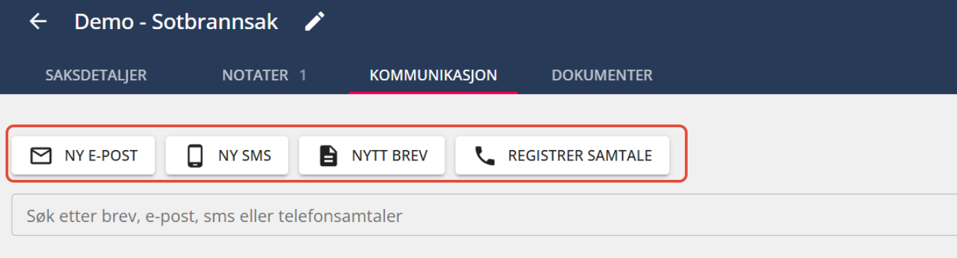 Bildetekst: Velg en av kommunikasjonsformene som er tilgjengelig