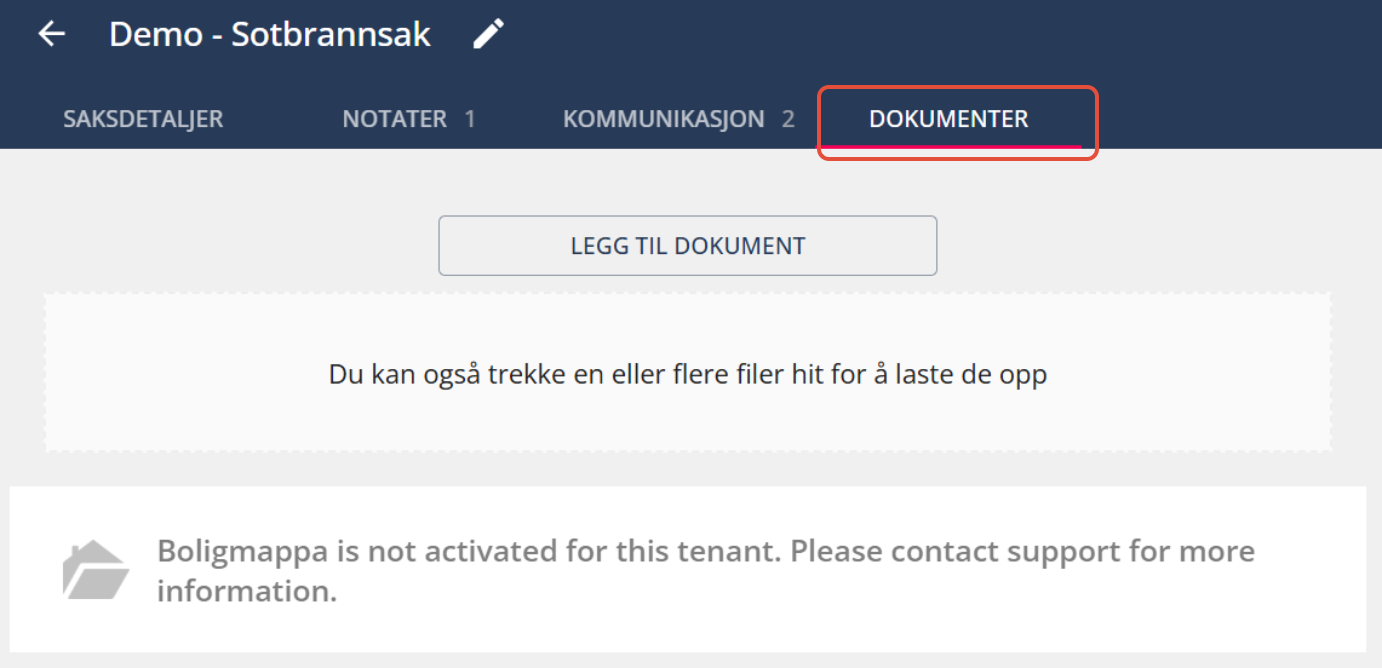 Bildetekst: Legge til dokumenter