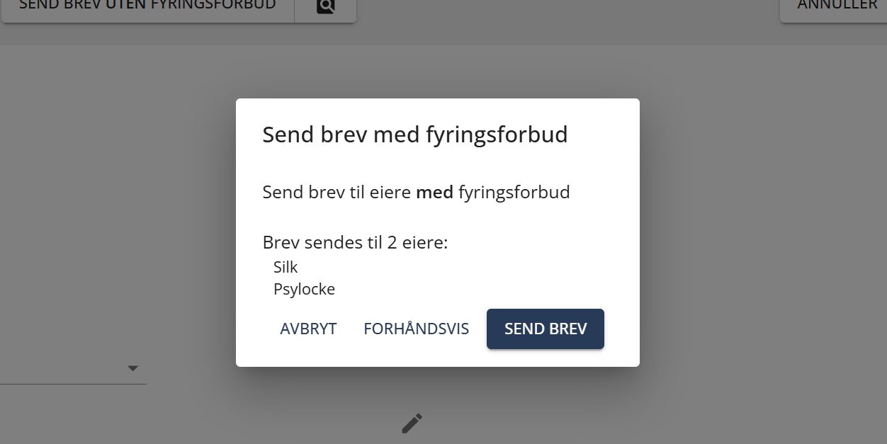 Bildetekst: Bekreft send brev