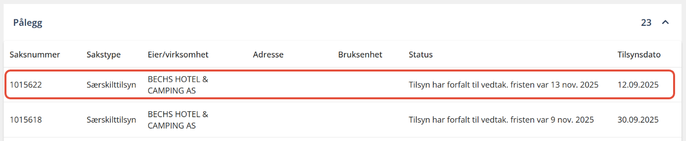 Bildetekst: Åpne en sak