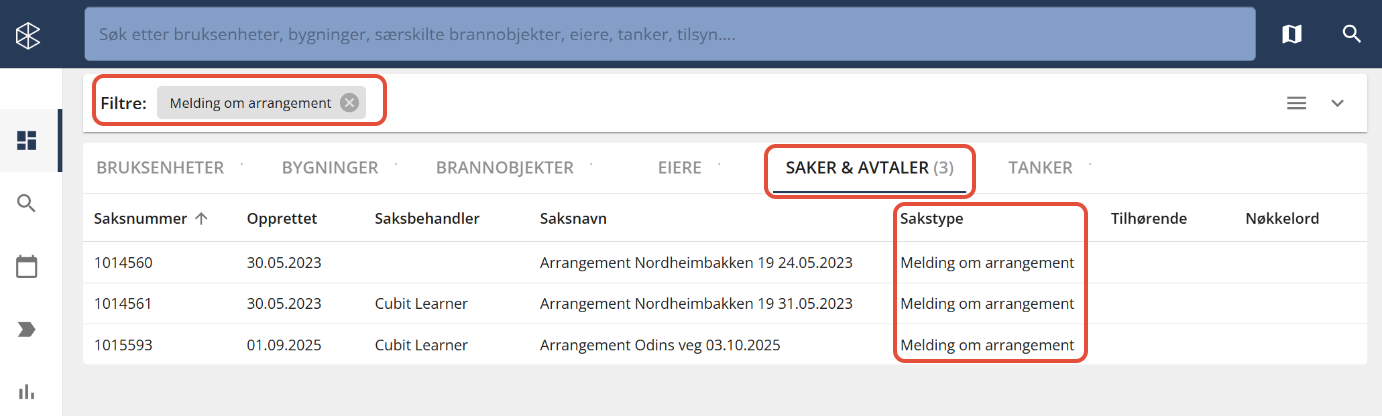 Bildetekst: Søkeresultat