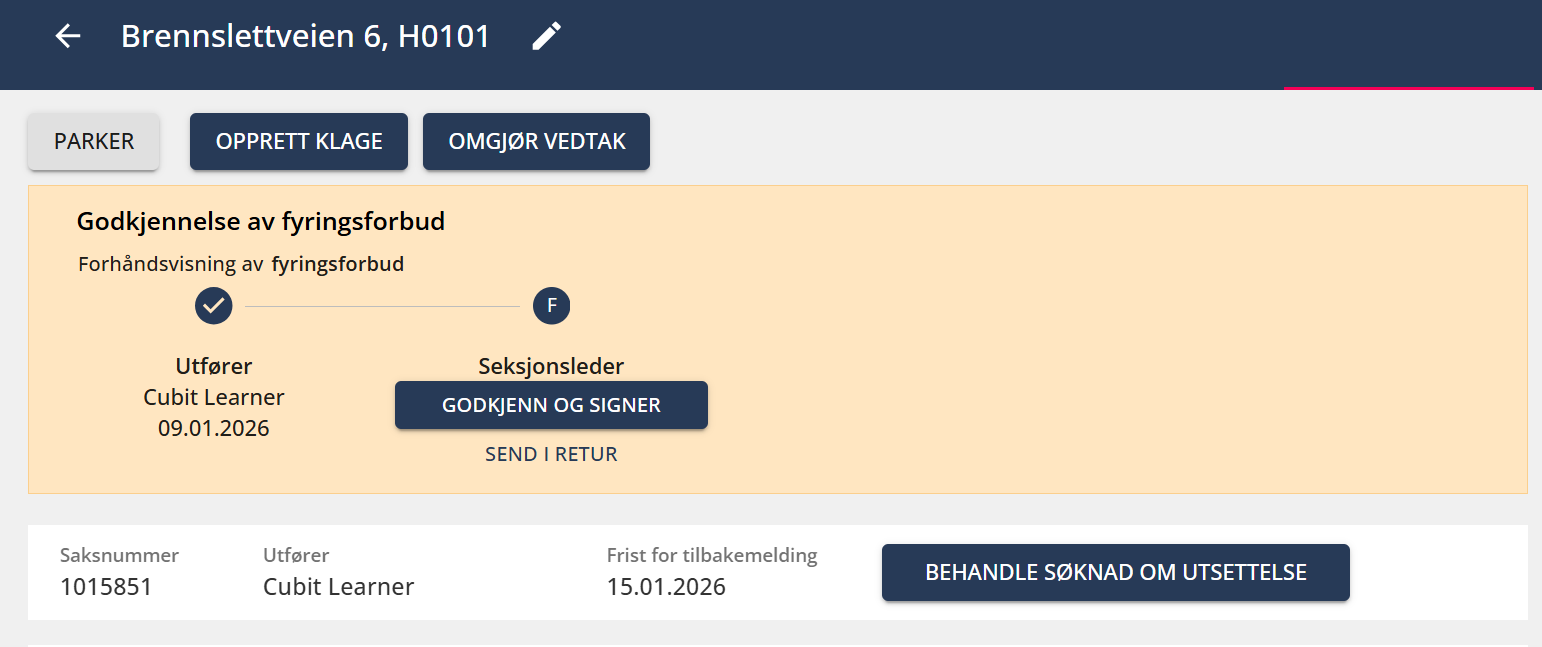 Bildetekst: Seksjonsleder må godkjenne