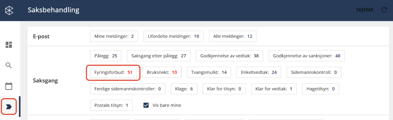 Bildetekst: Saken ligger under "Fyringsforbud"