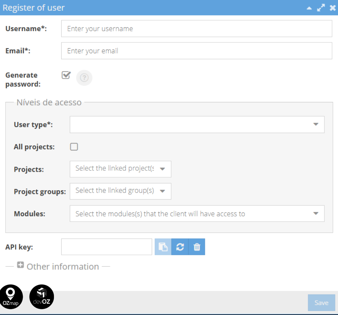 How to Create New Users in OZmap