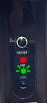 A close up of a button 
AI-generated content may be incorrect.