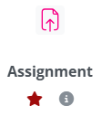 Assignment activity card