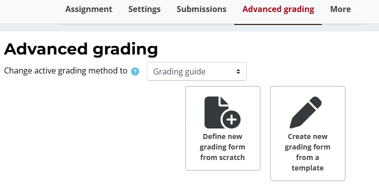 Advanced grading options for Assignments