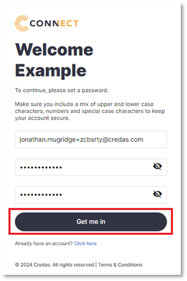 A screenshot of a login page 
Description automatically generated
