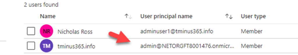 onmicrosoft.com admin user