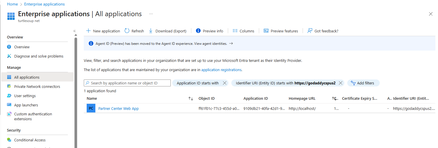 Search Partner Center Web App