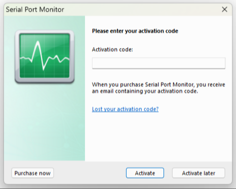 Activate Serial Port Monitor