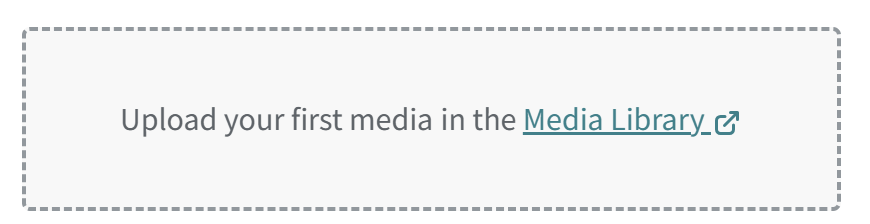 Compliance page upload first media link