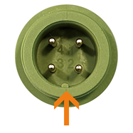 A green round object with gold tips
AI-generated content may be incorrect.