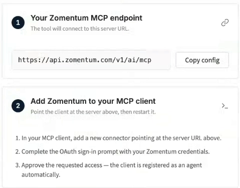 Find the server URL in Connect a tool