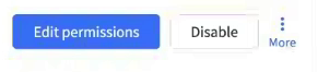 Agent controls include Edit permissions and Disable