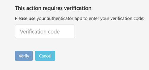 Enter verification code 