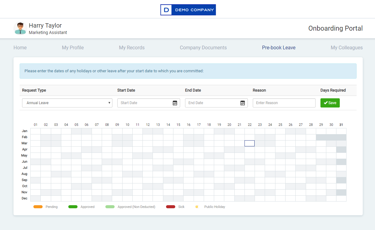 Using the Onboarding Portal (Joiners) Support