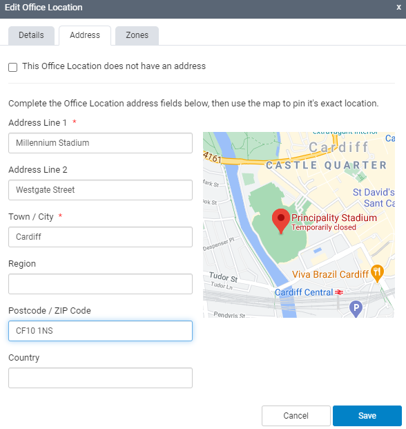 Location Config Support