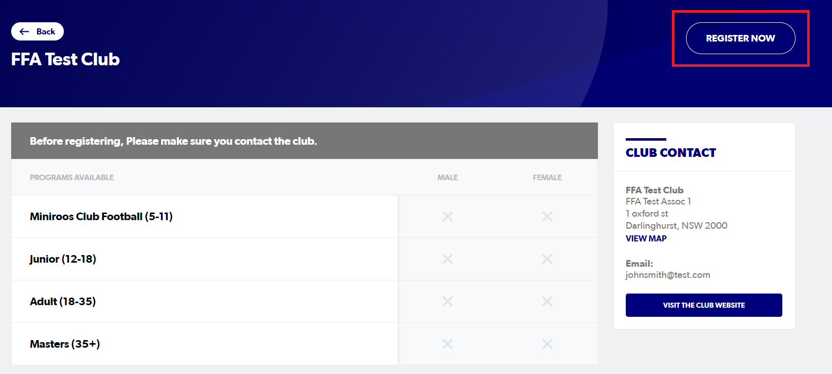 Participant How To Register On Play Football playfootball