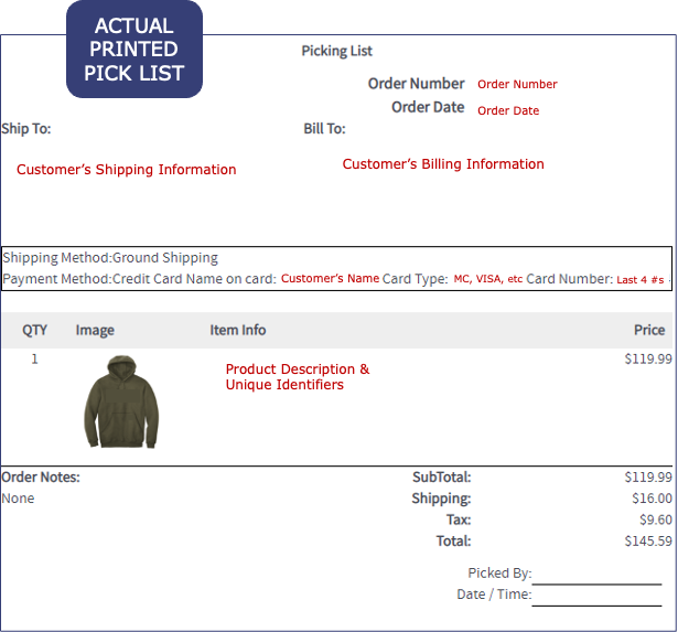 How To Product Pick Lists Mosaic Help Desk