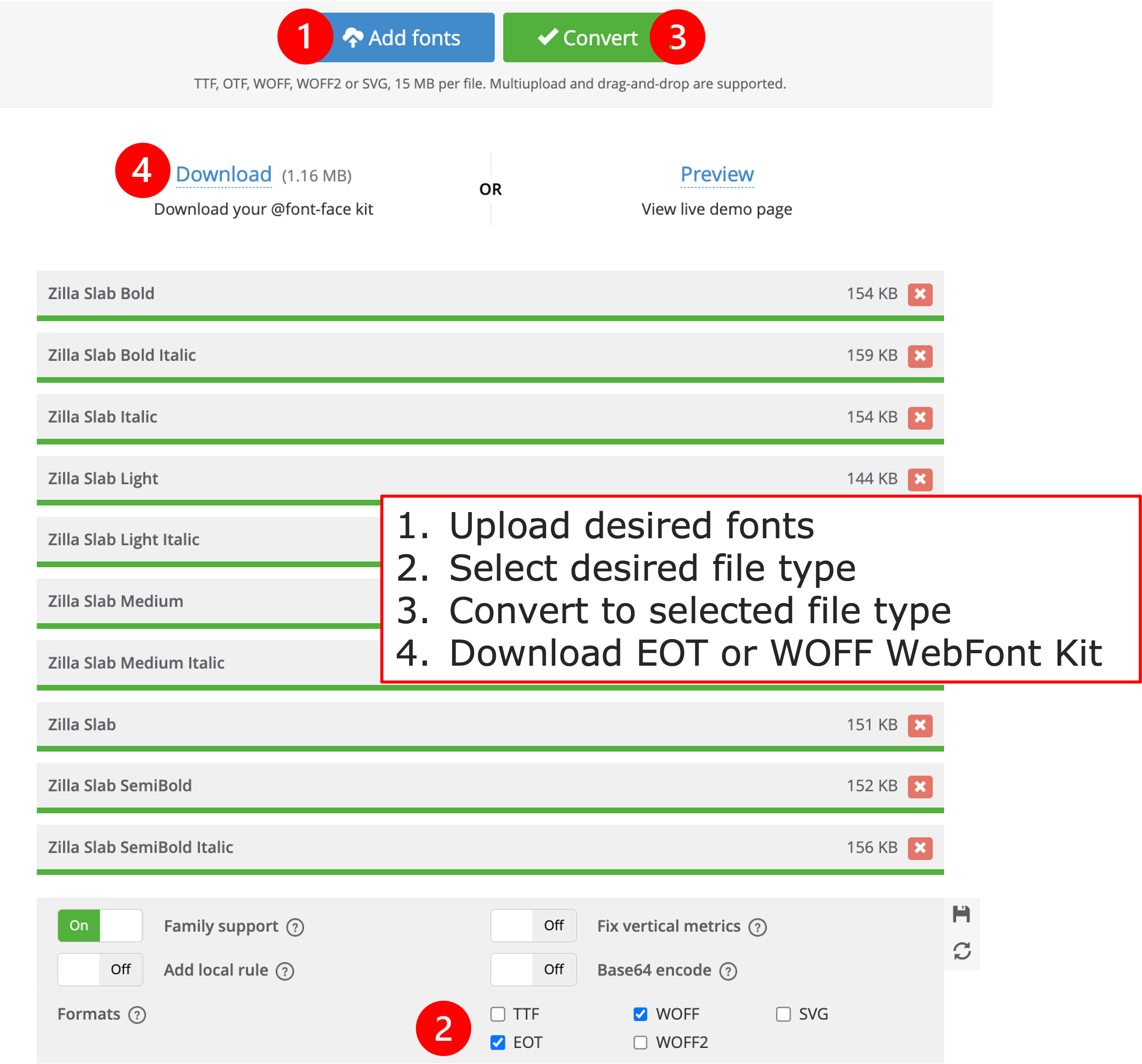 How To Working With Custom Fonts Mosaic Help Desk
