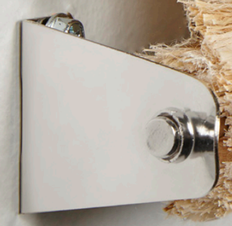 A metal corner with a screw on the side

AI-generated content may be incorrect.