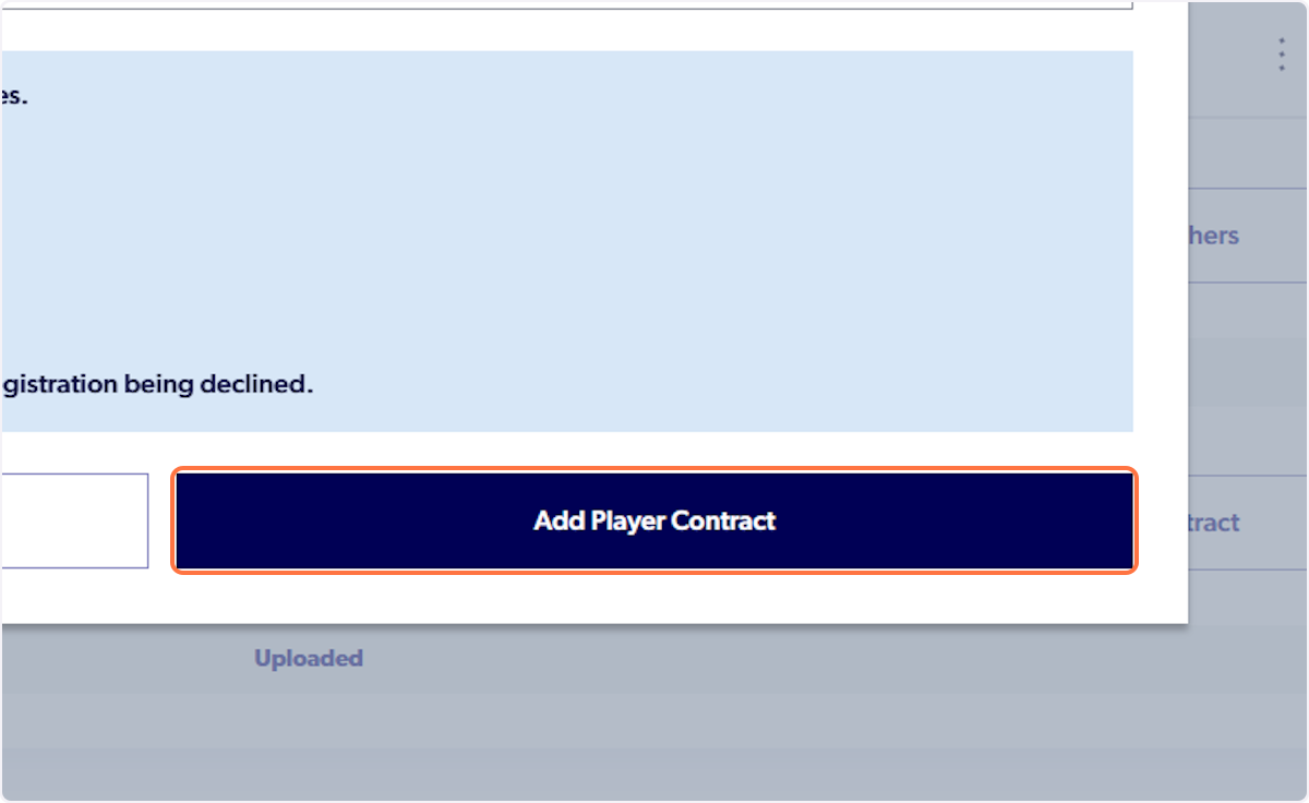 Click on Add Player Contract