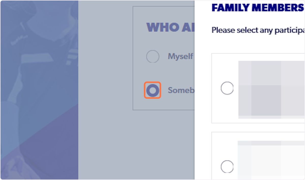 Select Somebody else