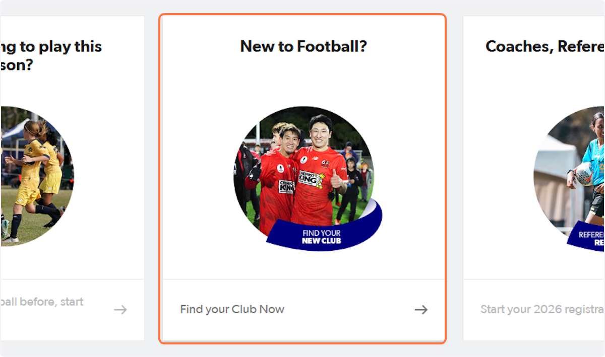 Go to playfootball.com.au and Click on 'New to Football?' 