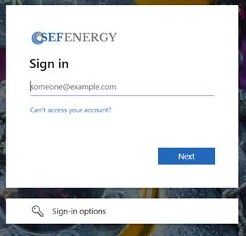 A screenshot of a login screen

Description automatically generated