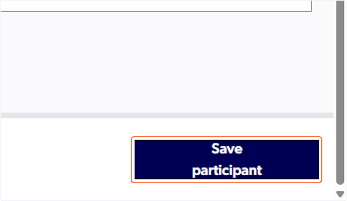 Click on Save participant