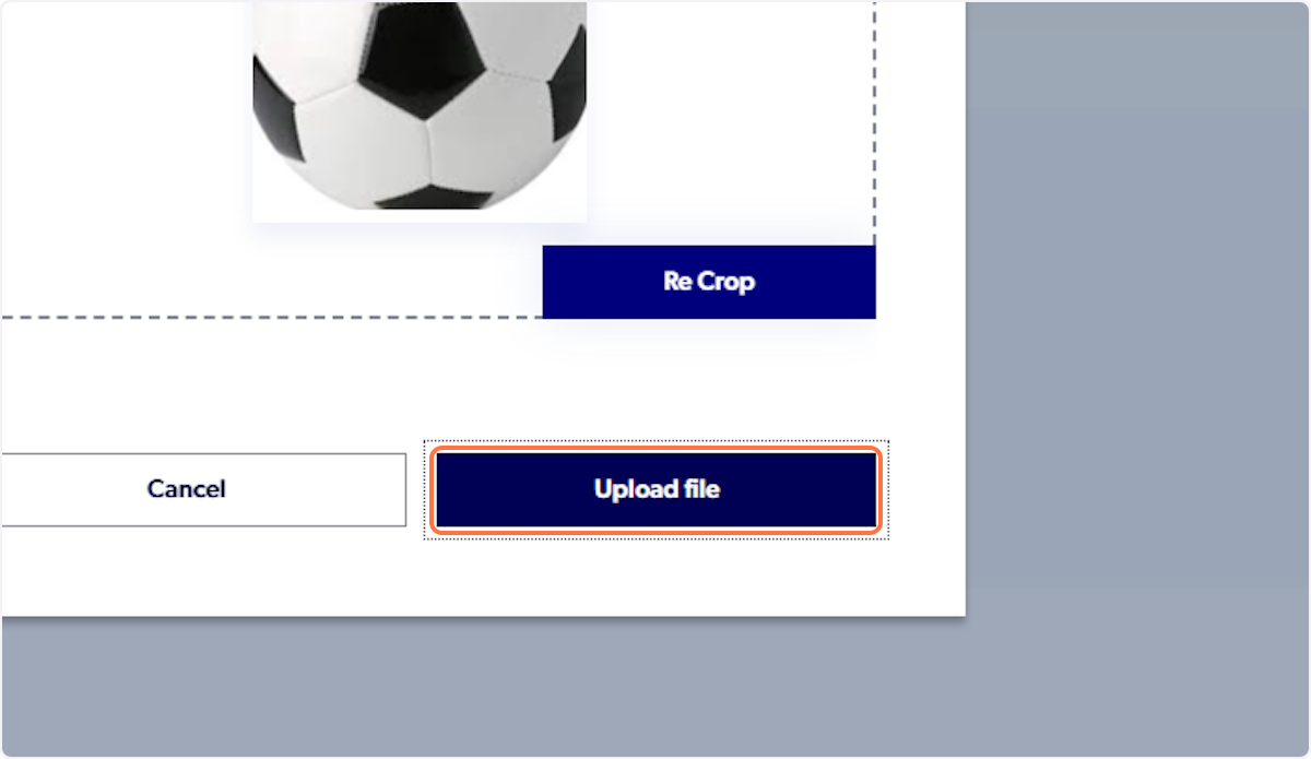 Click on Upload file
