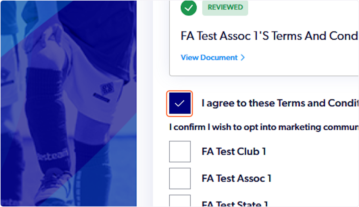 Check I agree to these Terms and Conditions