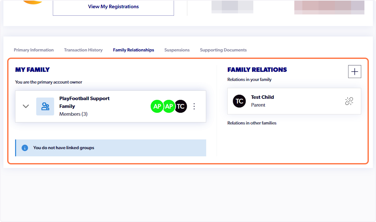 Navigate to 'Family Management'