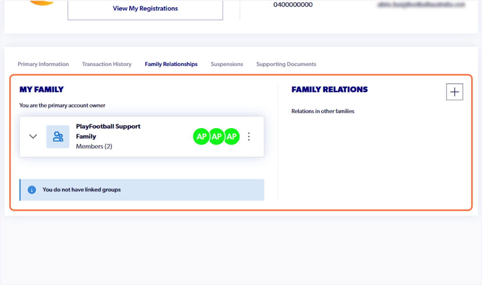 This will have removed the from your family