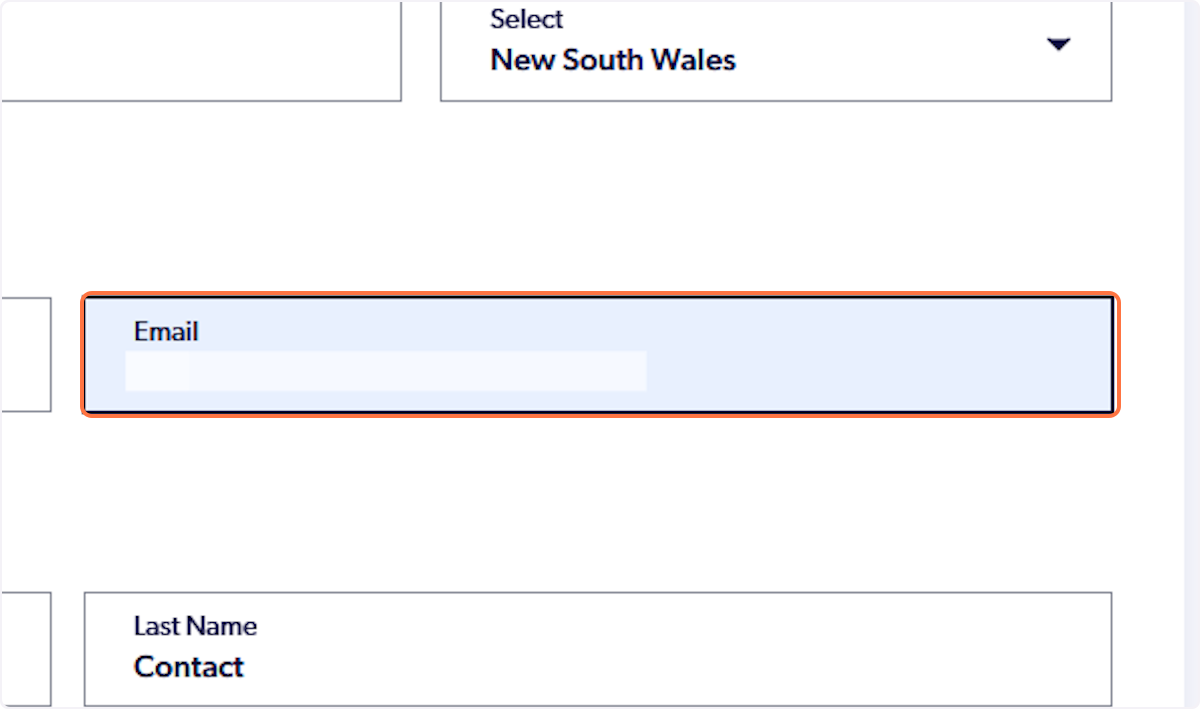 Type in your participant email address