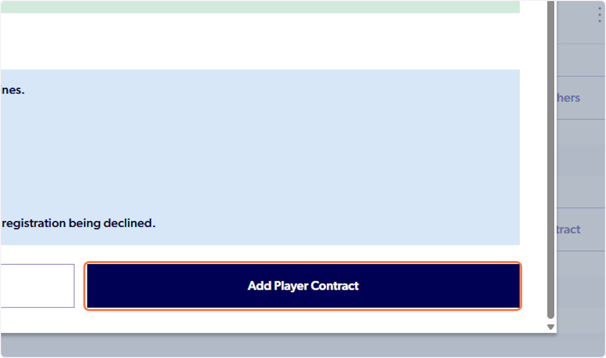 Click on Add Player Contract