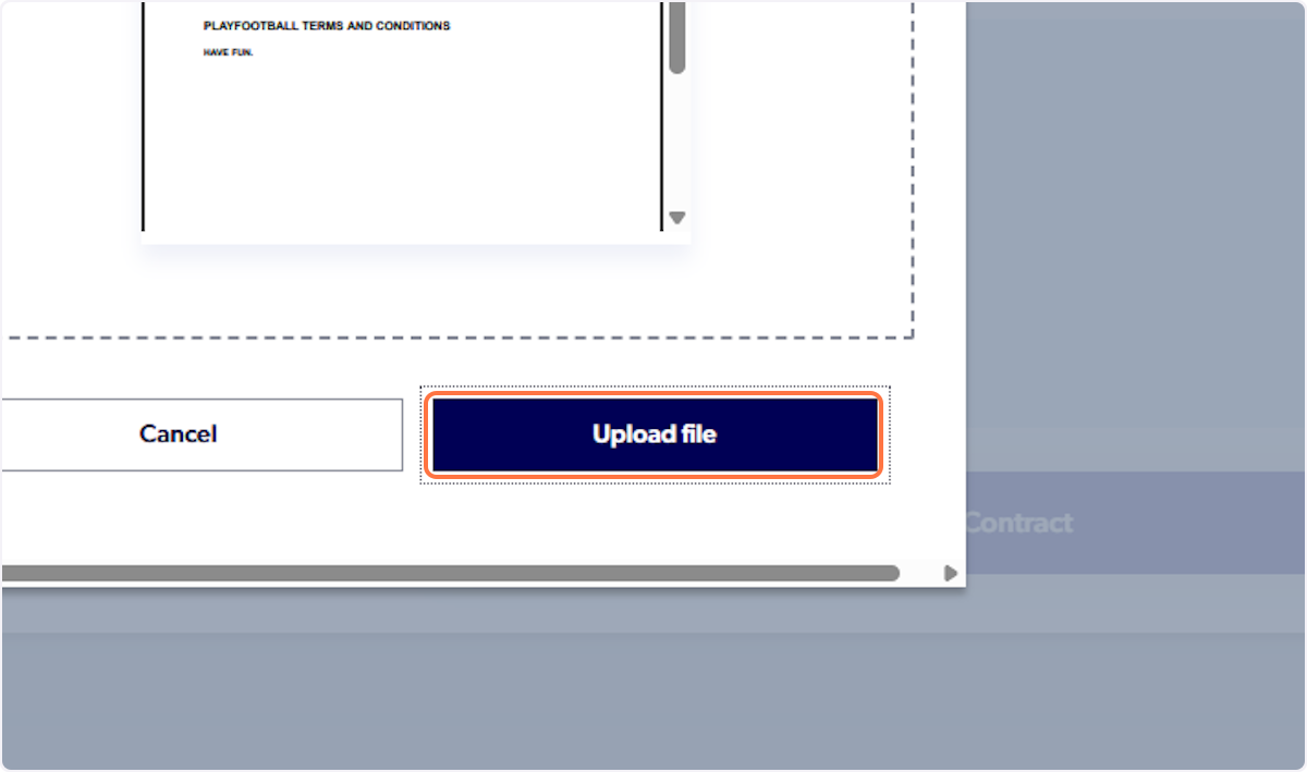 Click on Upload file