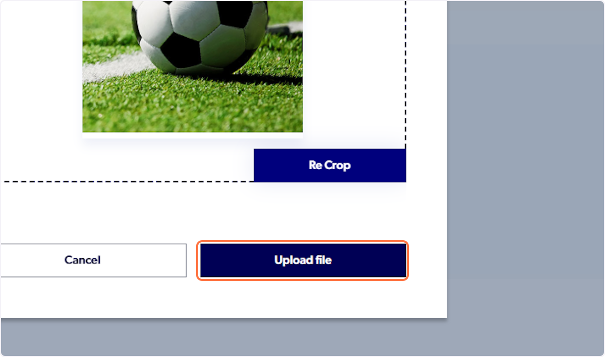 Click on Upload file
