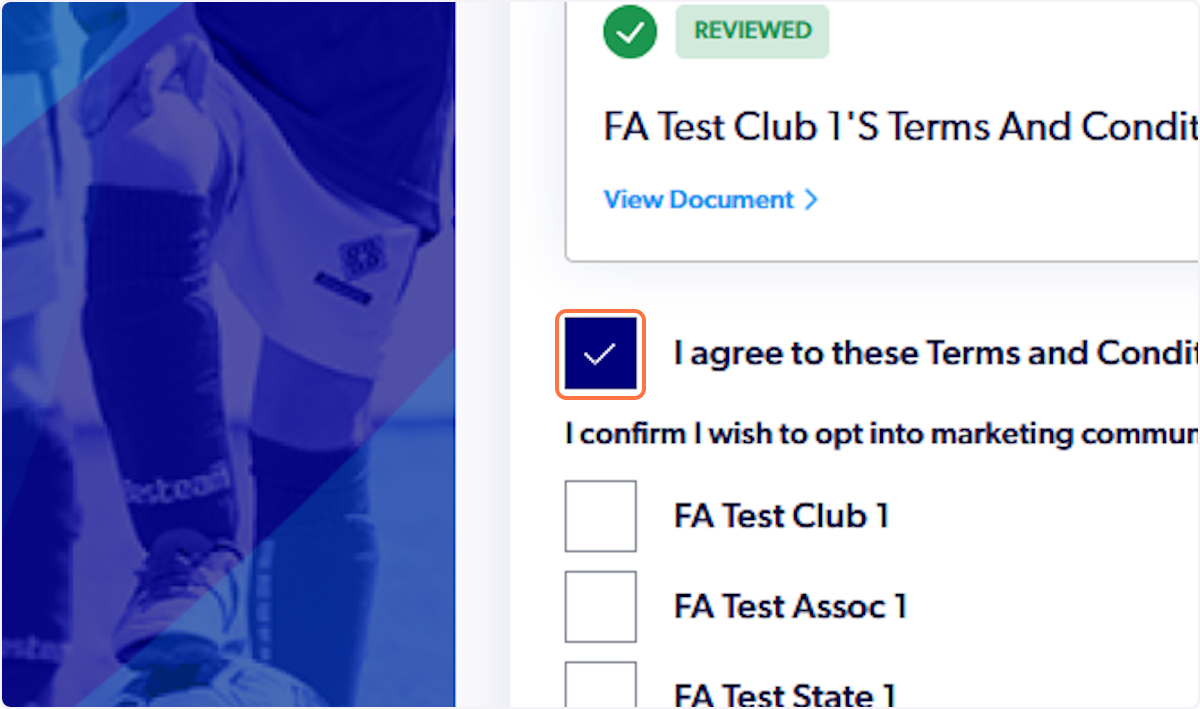 Check I agree to these Terms and Conditions